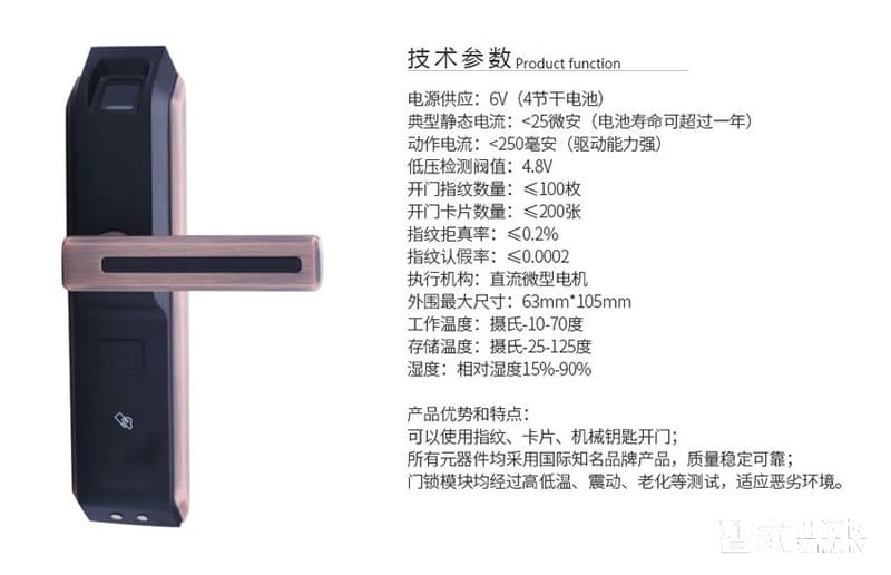 实誉防盗刷卡智能锁 小区电子感应锁 宾馆IC磁卡门锁