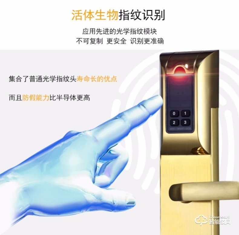 爱迪尔指纹锁 4920B防盗门密码感应锁