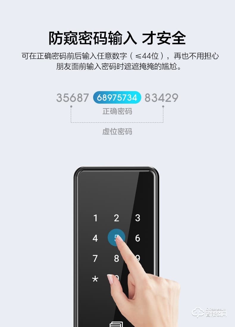 海尔智能锁 E20家用防盗门智能门锁电子密码锁
