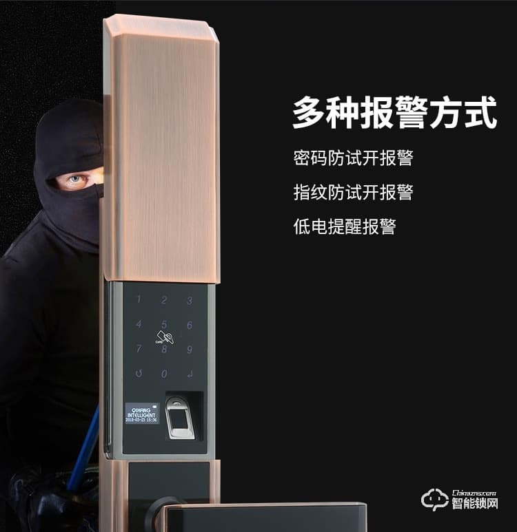 狮柯装甲锁 HD03家用电子防盗门指纹锁
