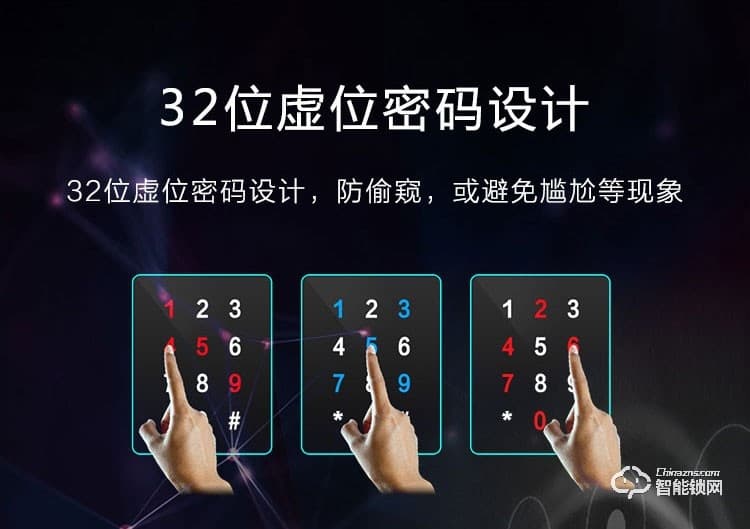 科林达智能锁 K7X家用防盗门指纹密码锁