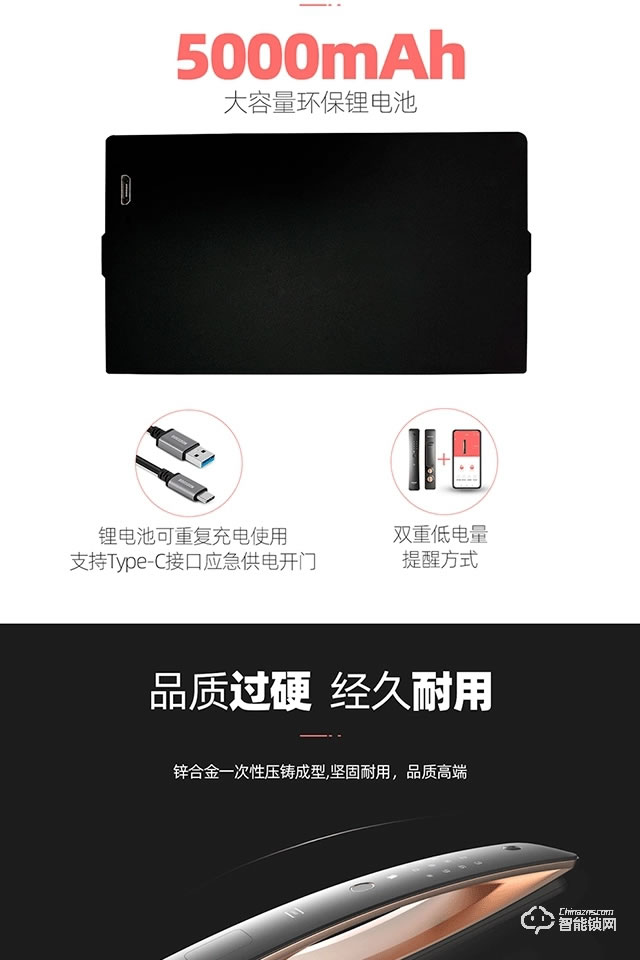 保仕盾智能锁 Q1pro全自动带监控摄像可视门铃智能锁