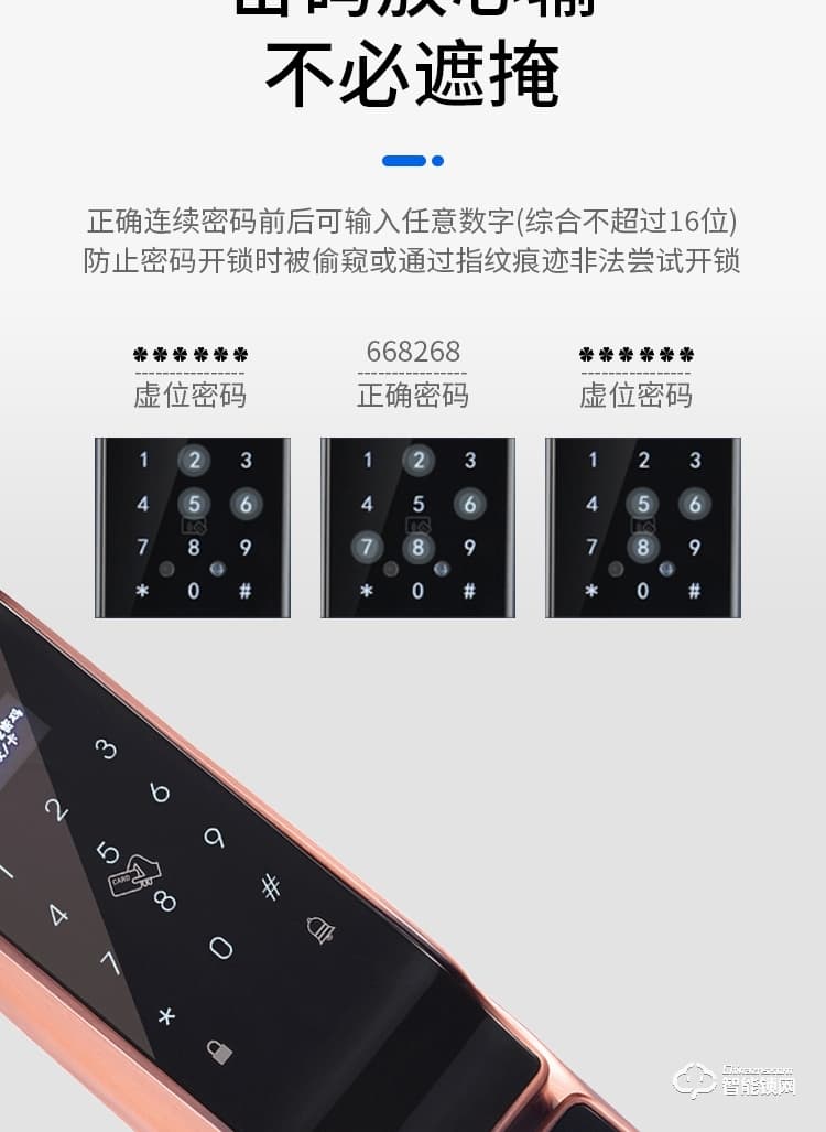 乐固智能锁 P8全自动指纹密码磁卡电子门锁