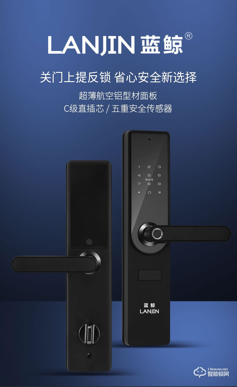 蓝鲸智能锁 A5家用防盗门智能门锁