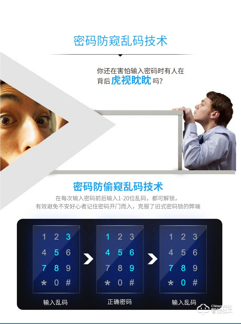 蓝鲸智能锁 A5家用防盗门智能门锁