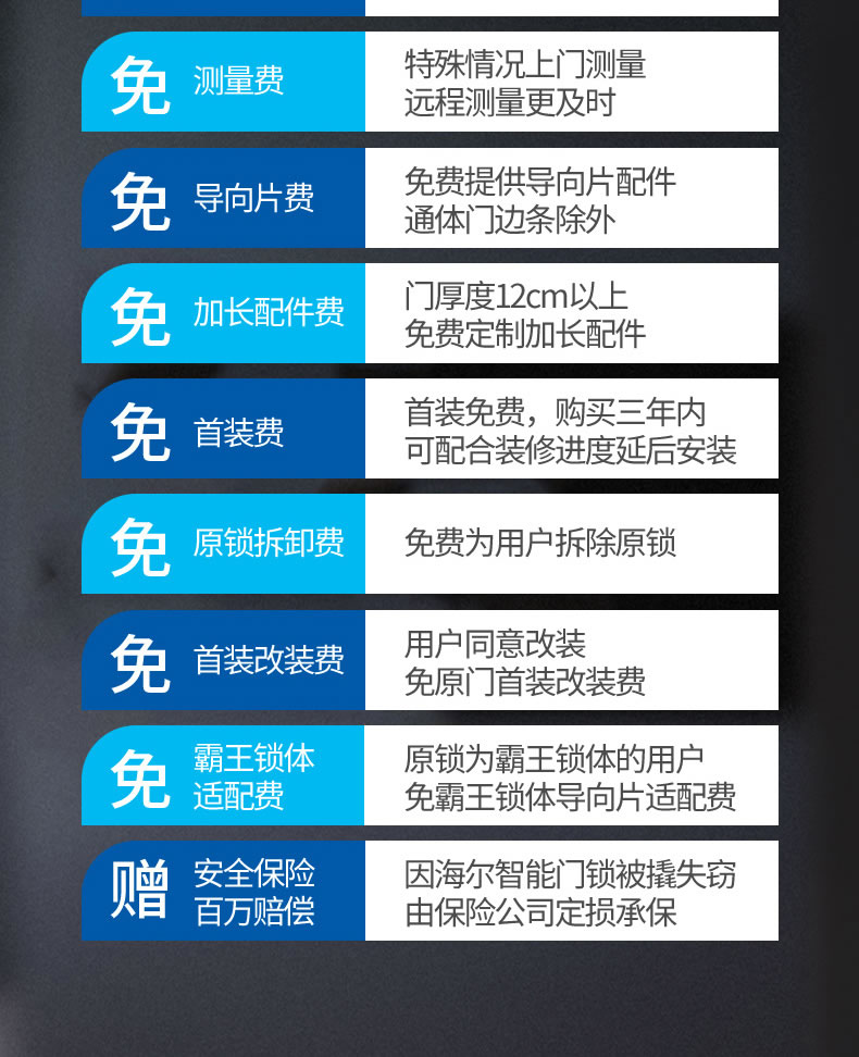 海尔Haier智能锁全自动指纹锁家用防盗门锁十大品牌电子锁推拉密码锁66P