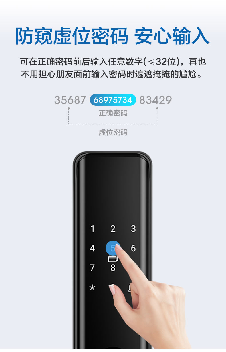 海尔智智能28E指纹锁家用防盗门密码锁28E
